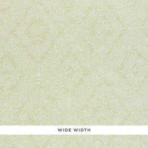 Tortola Paperweave Green 5011251 by Schumacher Wallpaper