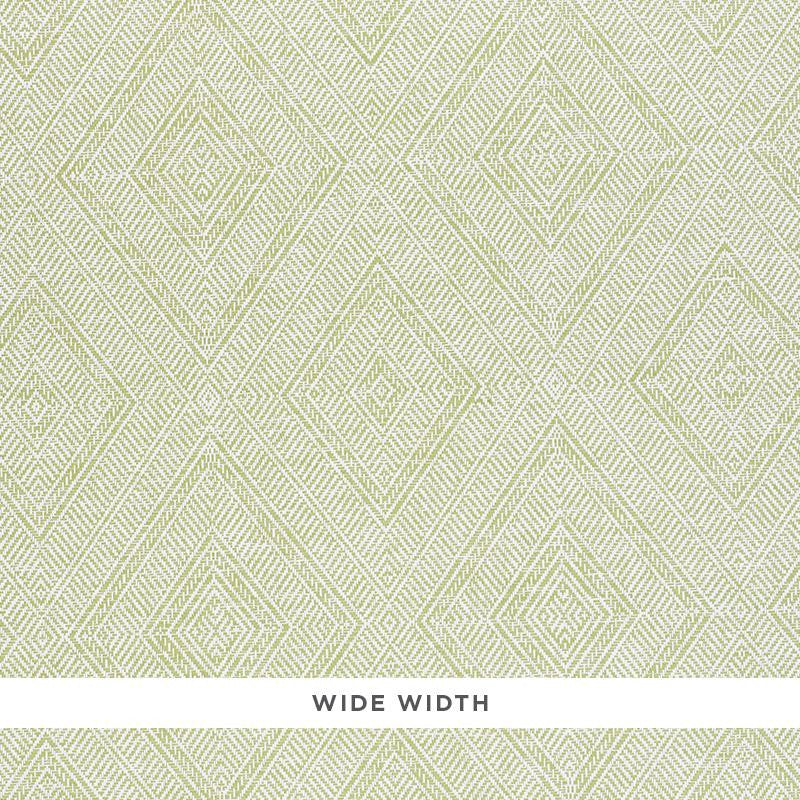 Tortola Paperweave Green 5011251 by Schumacher Wallpaper Woven Wallcoverings 14.5" - Fabric Carolina -