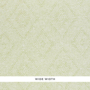Tortola Paperweave Green 5011251 by Schumacher Wallpaper