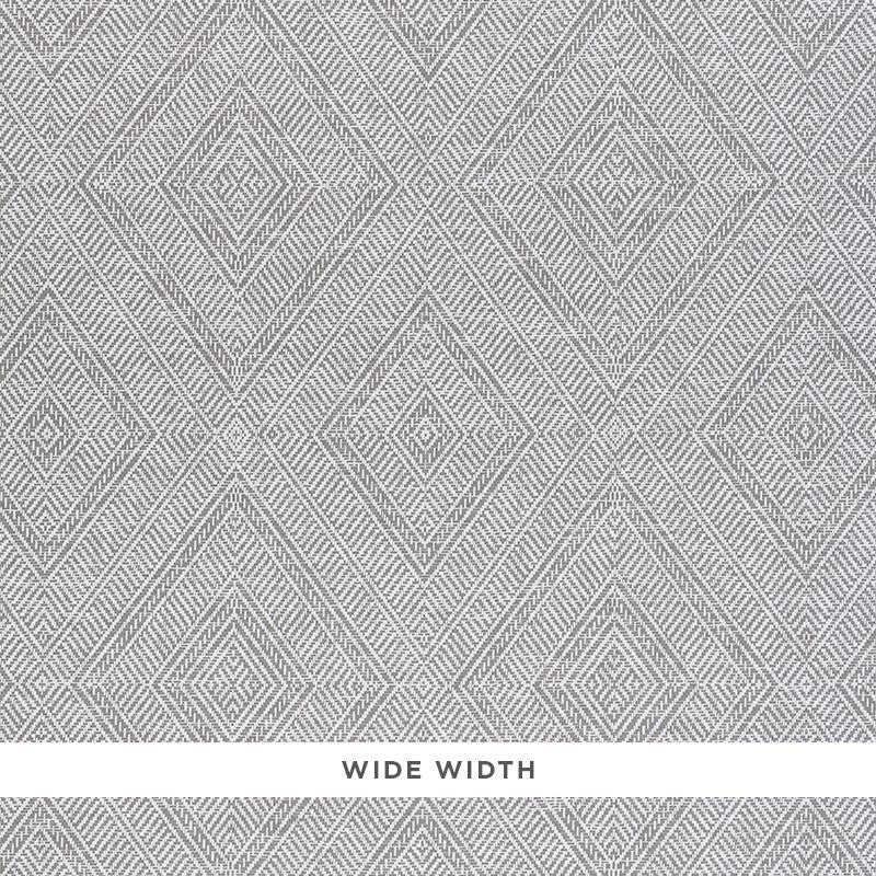 Tortola Paperweave Grey 5011253 by Schumacher Wallpaper Woven Wallcoverings 14.5" - Fabric Carolina -