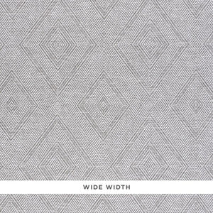 Tortola Paperweave Grey 5011253 by Schumacher Wallpaper