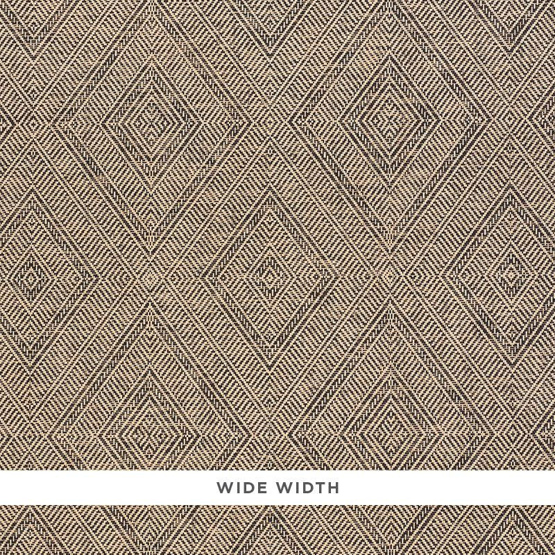 Tortola Paperweave Carbon 5011254 by Schumacher Wallpaper Woven Wallcoverings 14.5" - Fabric Carolina -