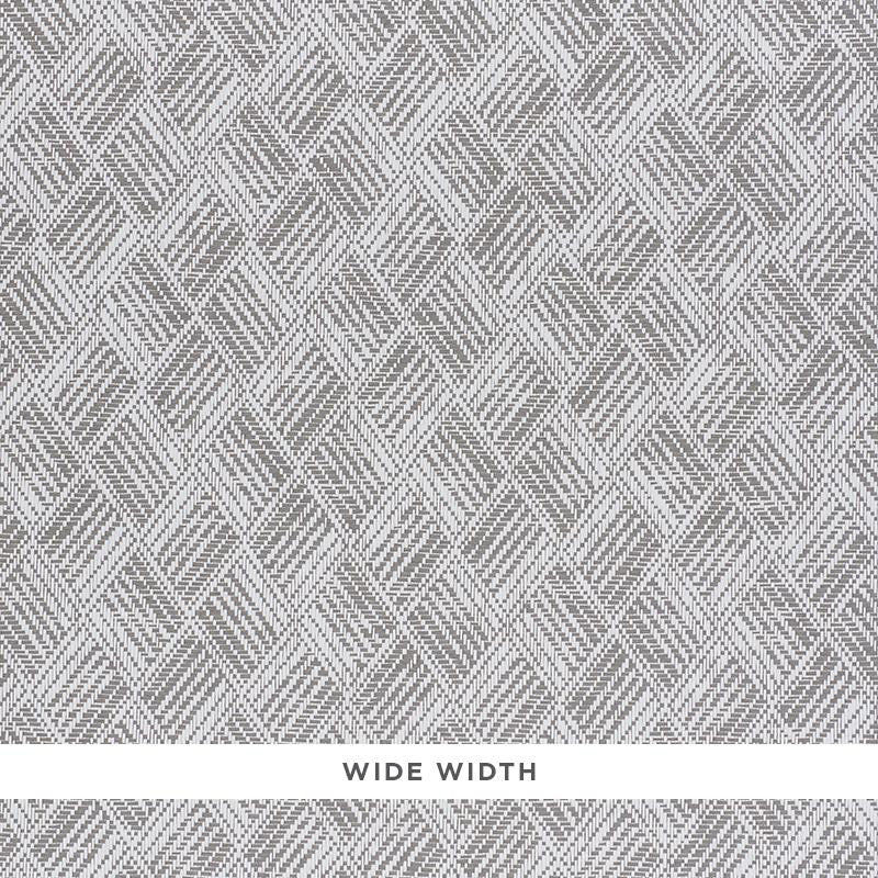 Ashberg Paperweave Grey 5011260 by Schumacher Designer Wallpaper Woven Wallcoverings 6.75" - Swanky Fabrics -