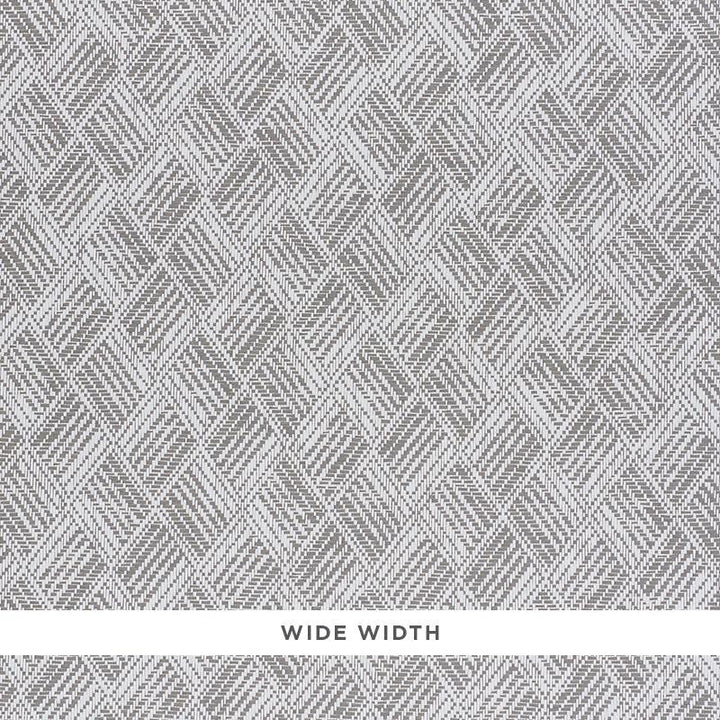 Ashberg Paperweave Grey 5011260 by Schumacher Designer Wallpaper Woven Wallcoverings 6.75" - Swanky Fabrics -