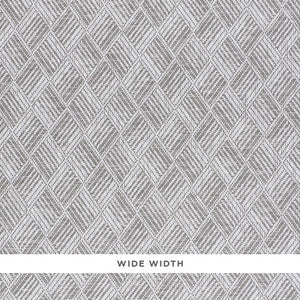 Ashberg Paperweave Grey 5011260 by Schumacher Wallpaper