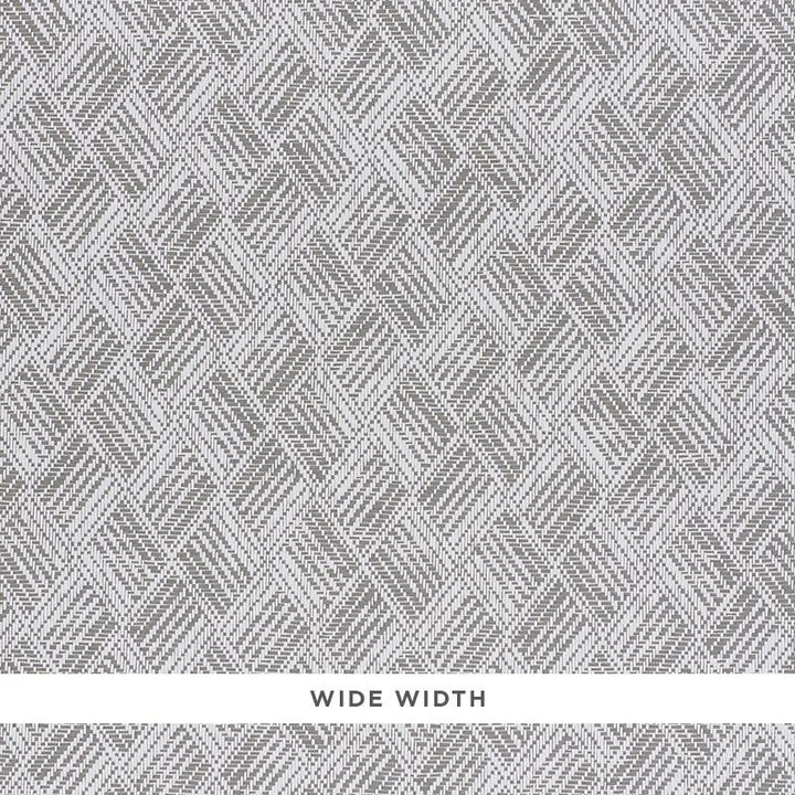 Ashberg Paperweave Grey 5011260 by Schumacher Wallpaper Woven Wallcoverings 6.75" - Fabric Carolina -