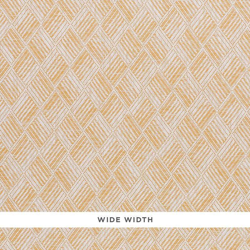Ashberg Paperweave Yellow 5011261 by Schumacher Wallpaper Woven Wallcoverings 6.75" - Fabric Carolina -
