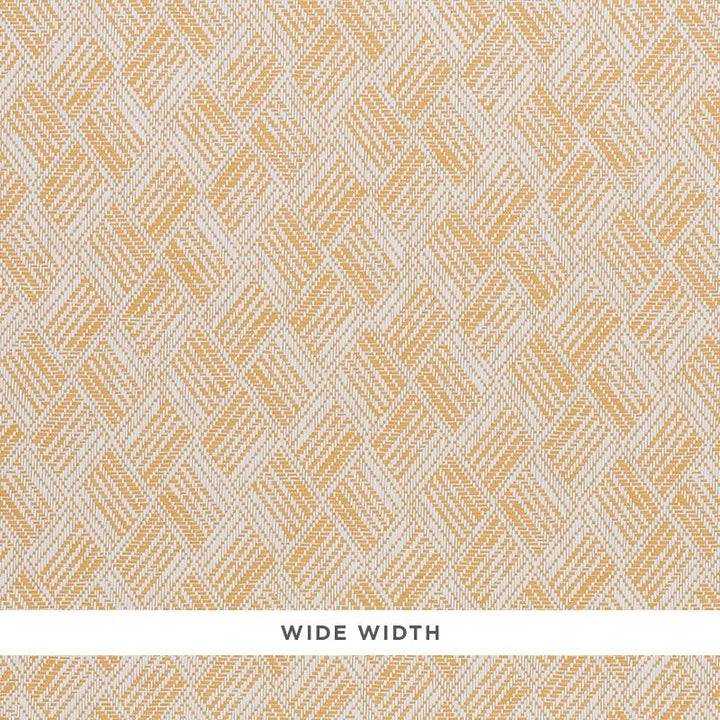 Ashberg Paperweave Yellow 5011261 by Schumacher Wallpaper Woven Wallcoverings 6.75" - Fabric Carolina -