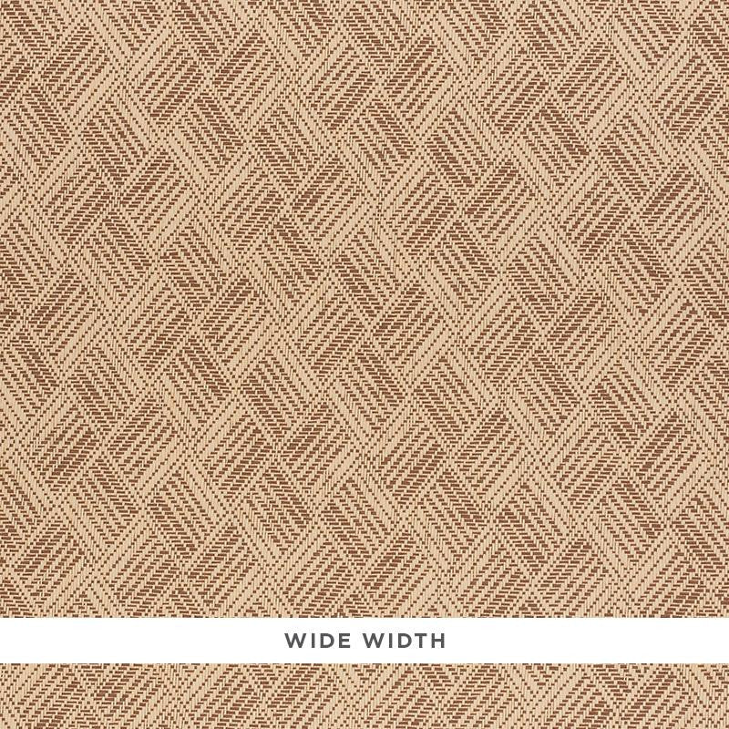 Ashberg Paperweave Brown 5011262 by Schumacher Wallpaper Woven Wallcoverings 6.75" - Fabric Carolina -