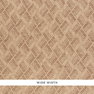 Ashberg Paperweave Brown 5011262 by Schumacher Wallpaper