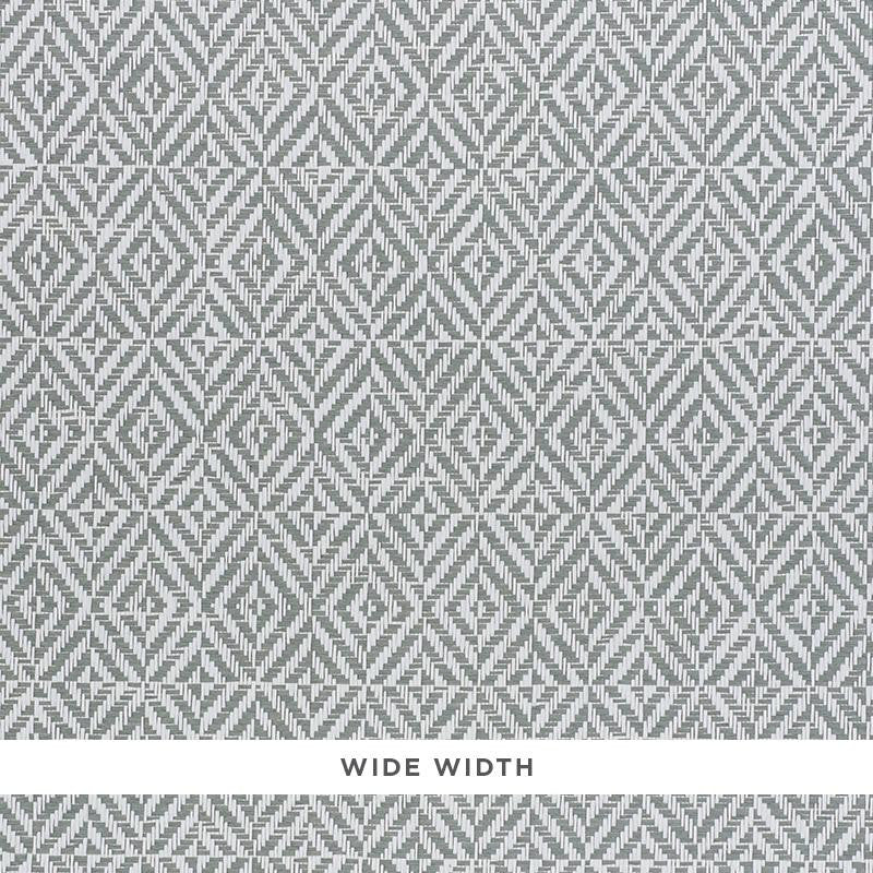 Jubilee Paperweave Grey 5011271 by Schumacher Wallpaper Woven Wallcoverings 2.38" - Fabric Carolina -