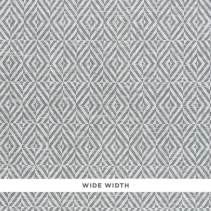 Jubilee Paperweave Grey 5011271 by Schumacher Wallpaper Woven Wallcoverings 2.38" - Fabric Carolina -