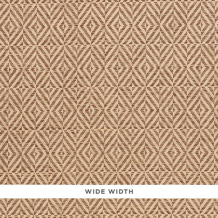 Jubilee Paperweave Brown 5011272 by Schumacher Wallpaper Woven Wallcoverings 2.38" - Fabric Carolina -