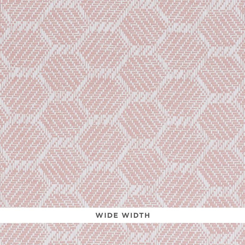 Abaco Paperweave Blush 5011280 by Schumacher Wallpaper Woven Wallcoverings 1.25" - Fabric Carolina -