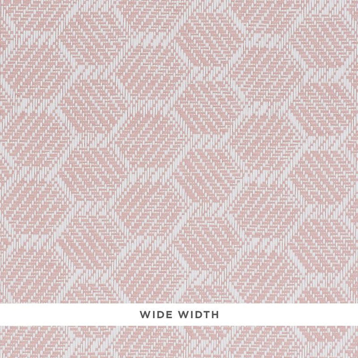 Abaco Paperweave Blush 5011280 by Schumacher Wallpaper Woven Wallcoverings 1.25" - Fabric Carolina -
