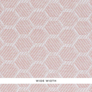 Abaco Paperweave Blush 5011280 by Schumacher Wallpaper