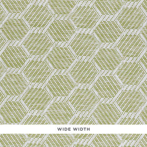 Abaco Paperweave Green 5011281 by Schumacher Wallpaper