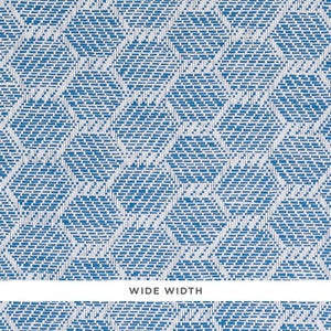 Abaco Paperweave Blue 5011282 by Schumacher Wallpaper