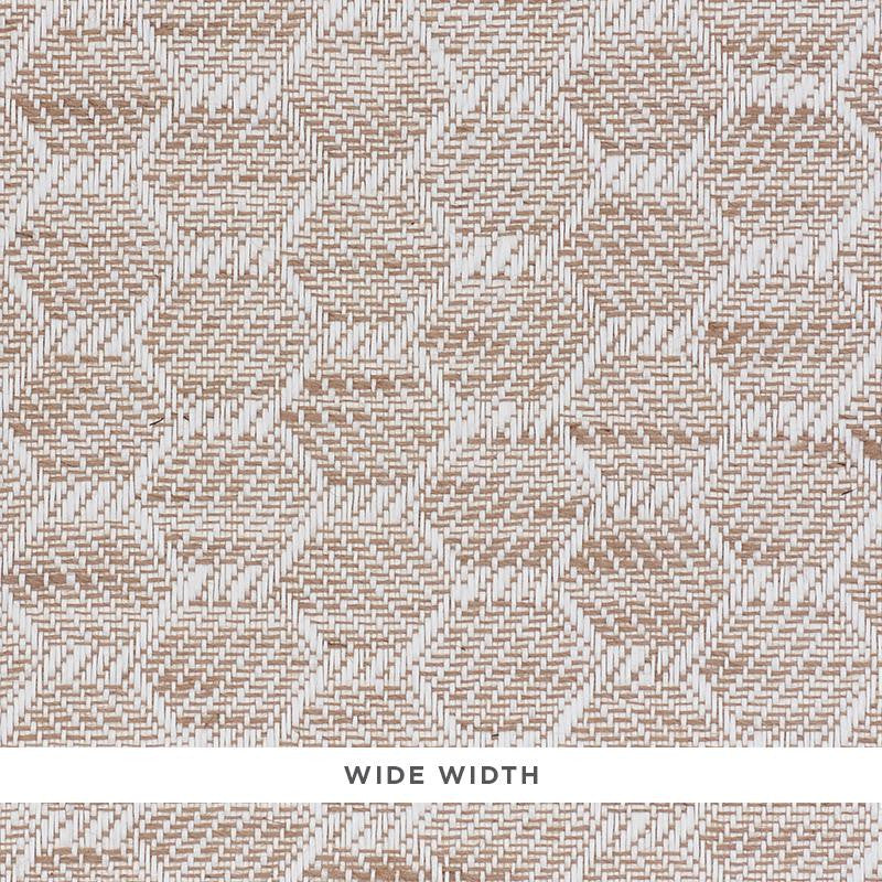 Abaco Linen Paperweave Natural 5011290 by Schumacher Wallpaper Woven Wallcoverings 1.25" - Fabric Carolina -