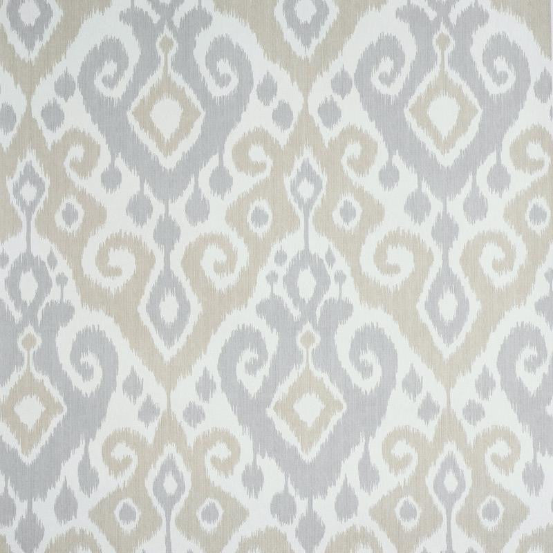 Dedra Damask Sand & Grey 5011762 by Schumacher Designer Wallpaper Perennial Favorites 13.5" - Swanky Fabrics -