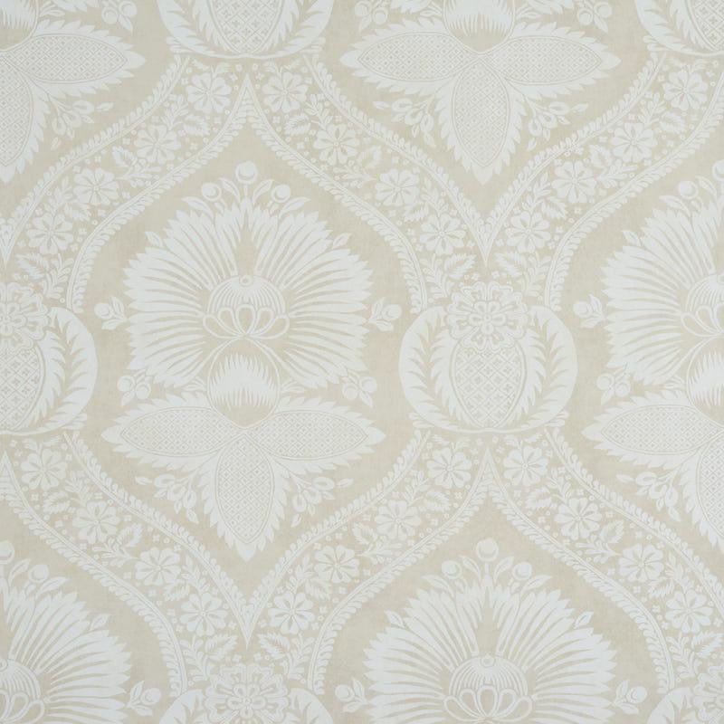 Villandry Damask Print Neutral 5011751 by Schumacher Wallpaper Perennial Favorites 18.0" - Fabric Carolina -