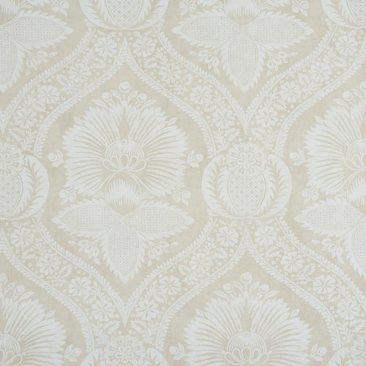 Villandry Damask Print Neutral 5011751 by Schumacher Wallpaper Perennial Favorites 18.0" - Fabric Carolina -