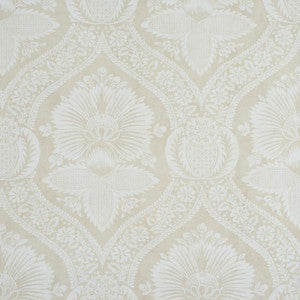 Villandry Damask Print Neutral 5011751 by Schumacher Wallpaper