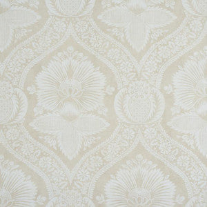 Villandry Damask Print Neutral 5011751 by Schumacher Wallpaper