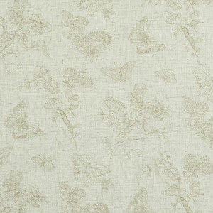 Baudin Butterfly Linen Natural 5011832 by Schumacher Wallpaper
