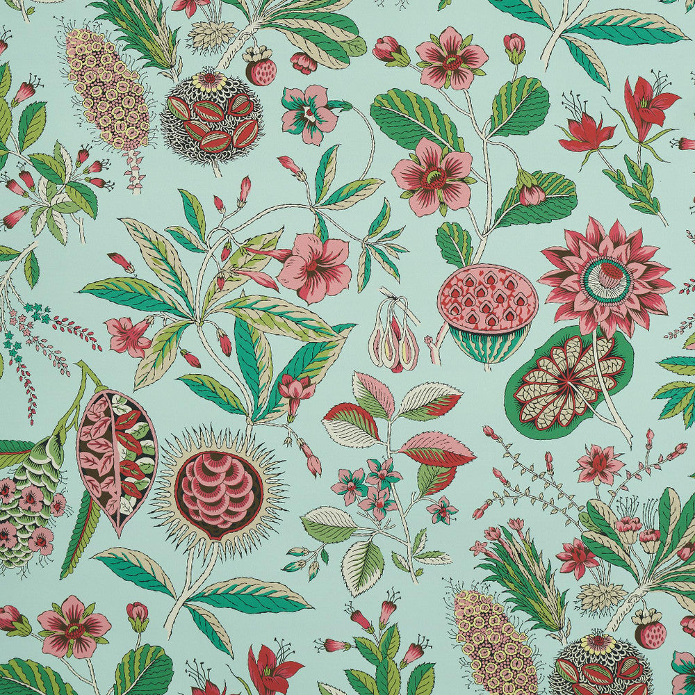 Roca Redonda Mineral & Pink 5011621 by Schumacher Wallpaper Perennial Favorites 13.0" - Fabric Carolina -