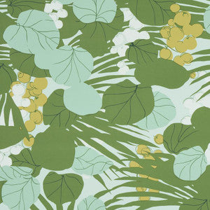 Sea Grapes Palm 5011730 by Schumacher Wallpaper