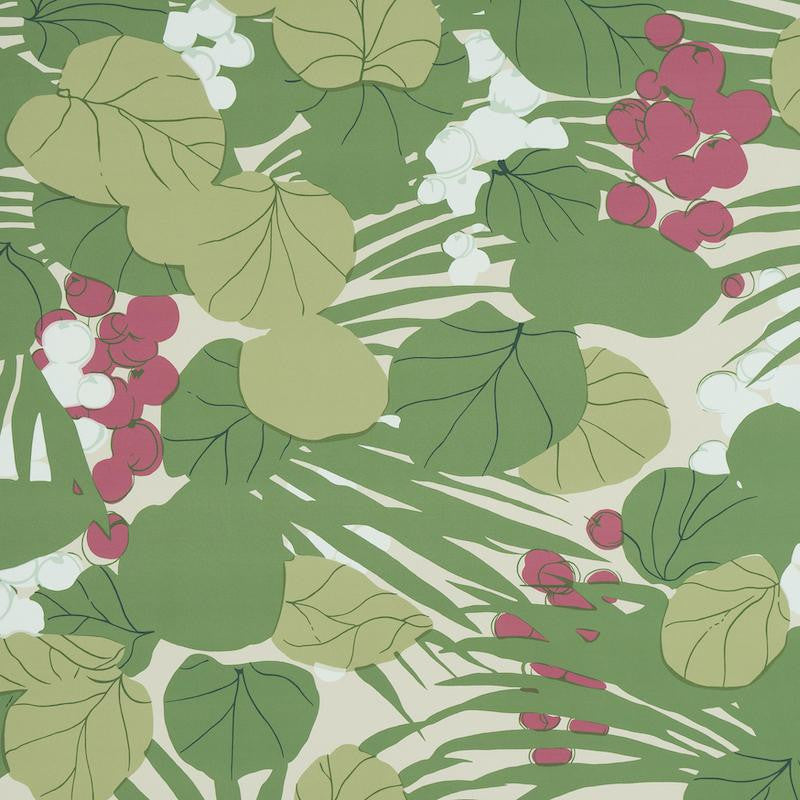 Sea Grapes Tropical 5011731 by Schumacher Wallpaper Perennial Favorites 27.0" - Fabric Carolina -