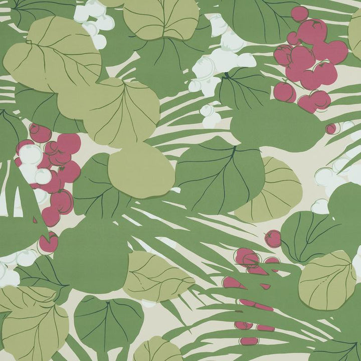 Sea Grapes Tropical 5011731 by Schumacher Wallpaper Perennial Favorites 27.0" - Fabric Carolina -