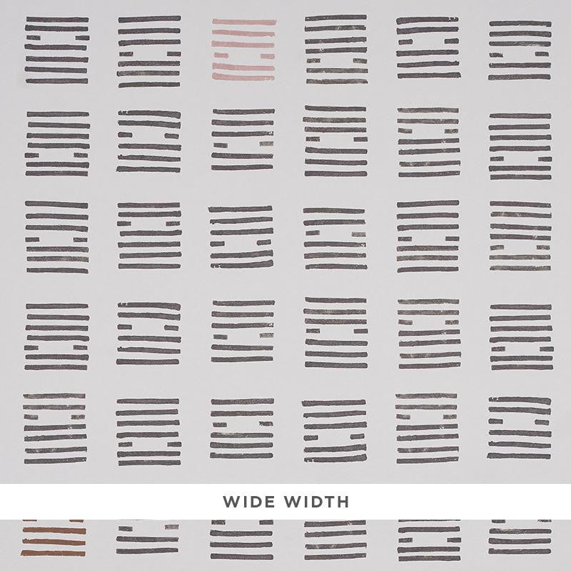 Tiasquam Charcoal 5011822 by Schumacher Wallpaper Caroline Z Hurley 54.0" - Fabric Carolina -