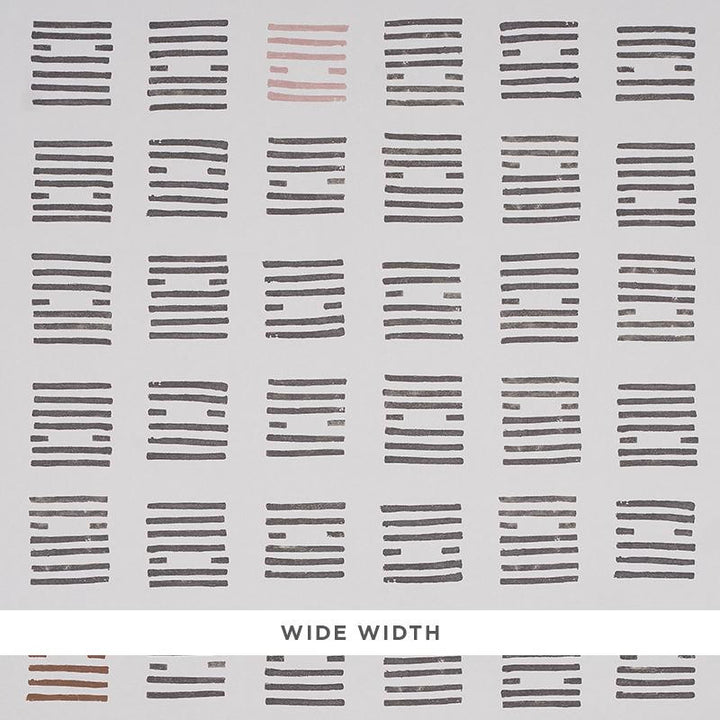 Tiasquam Charcoal 5011822 by Schumacher Wallpaper Caroline Z Hurley 54.0" - Fabric Carolina -