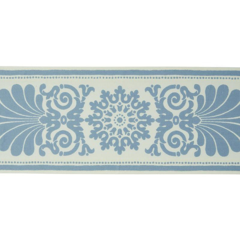 Yvonne Tape Sky 79140 by Schumacher Designer Trim Jill Lasersohn - Swanky Fabrics -
