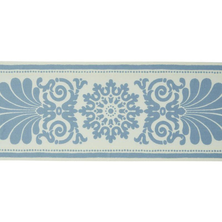 Yvonne Tape Sky 79140 by Schumacher Designer Trim Jill Lasersohn - Swanky Fabrics -