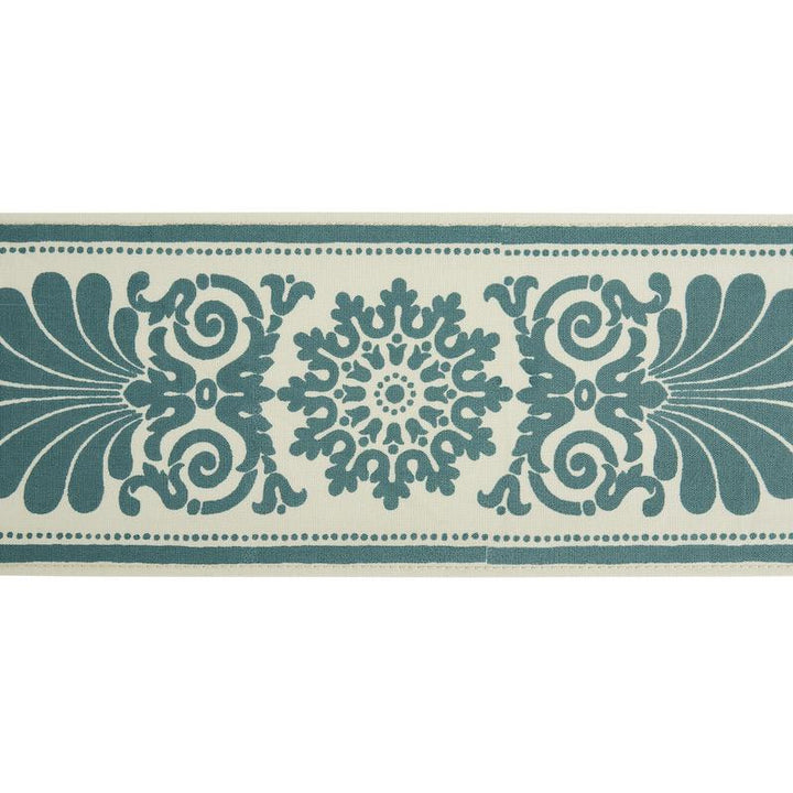 Yvonne Tape Peacock 79141 by Schumacher Trim Jill Lasersohn - Fabric Carolina -