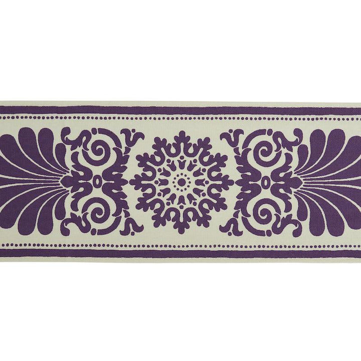 Yvonne Tape Aubergine 79142 by Schumacher Trim Jill Lasersohn - Fabric Carolina -
