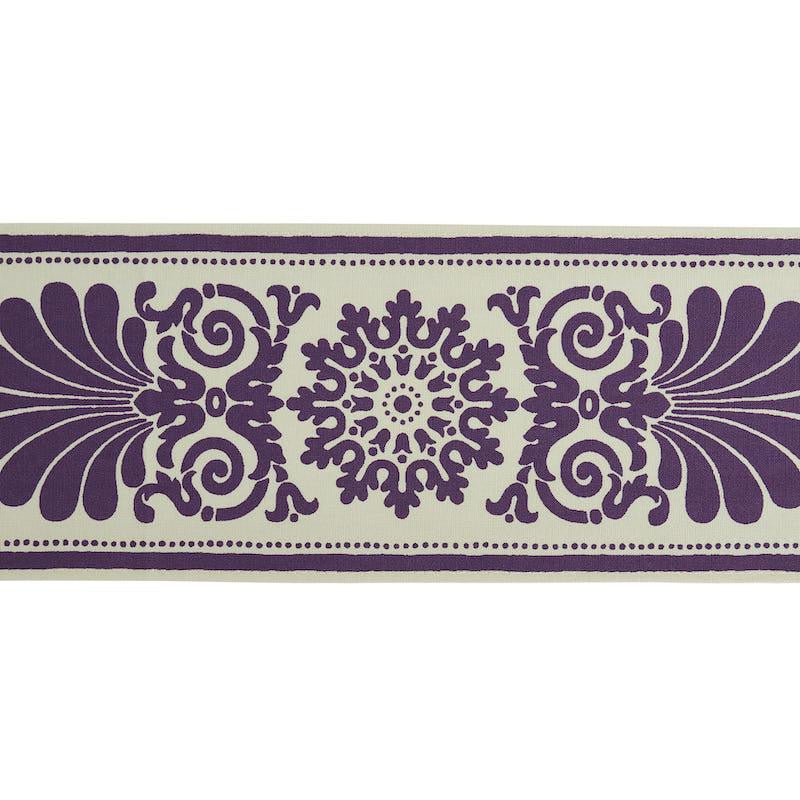 Yvonne Tape Aubergine 79142 by Schumacher Designer Trim Jill Lasersohn - Swanky Fabrics -