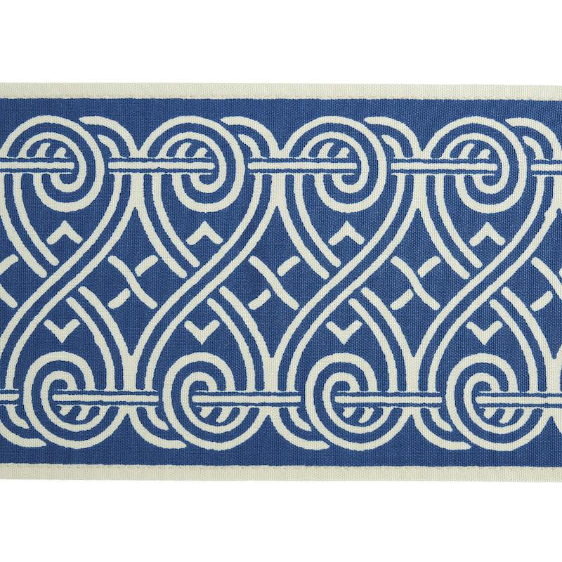 Suzette Tape Navy 79130 by Schumacher Designer Trim Jill Lasersohn - Swanky Fabrics -