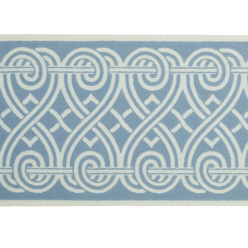 Suzette Tape Sky 79131 by Schumacher Designer Trim Jill Lasersohn - Swanky Fabrics -