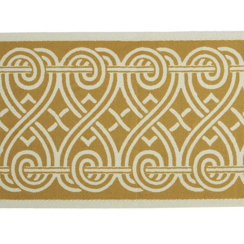 Suzette Tape Gold 79132 by Schumacher Designer Trim Jill Lasersohn - Swanky Fabrics -