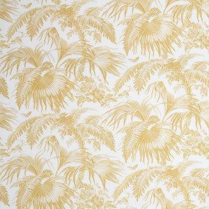 Toile Tropique Gold 179510 by Schumacher Fabric