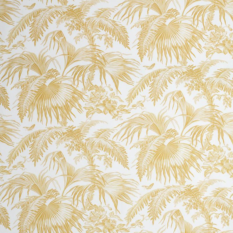 Toile Tropique Gold 179510 by Schumacher Fabric Jill Lasersohn 18.0" - Fabric Carolina -