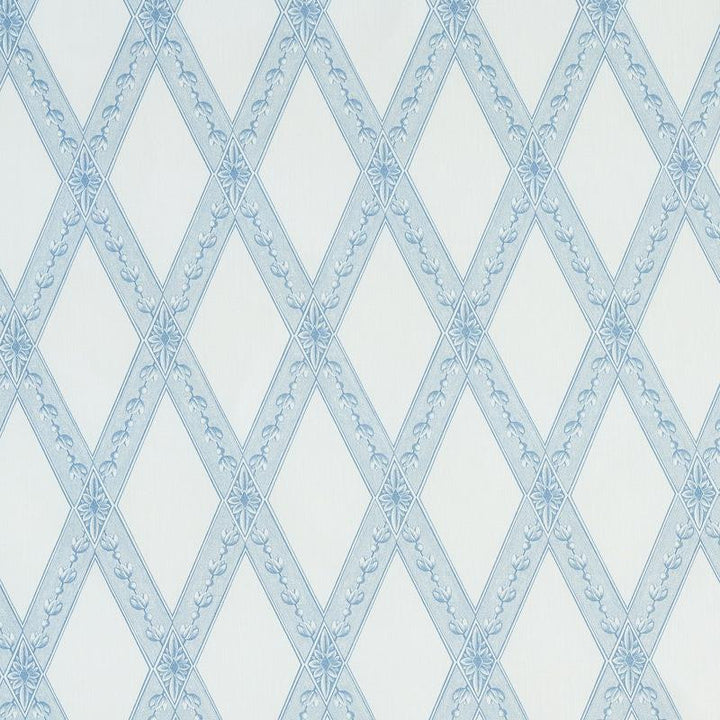 Les Losanges Toile Sky 179460 by Schumacher Fabric Jill Lasersohn 4.5" - Fabric Carolina -