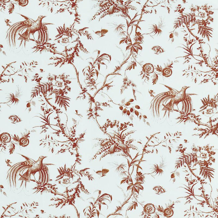 Toile De La Prairie Brown 179572 by Schumacher Fabric Jill Lasersohn 27.0" - Fabric Carolina -