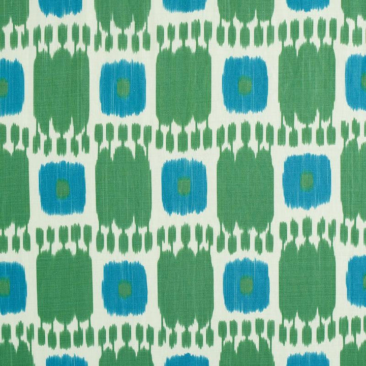 Kandira Peacock 174405 by Schumacher Designer Fabric Perennial Favorites 9.0" - Swanky Fabrics -