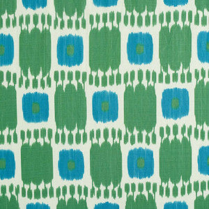 Kandira Peacock 174405 by Schumacher Fabric