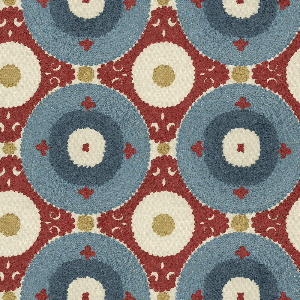 Uzbek Emb Jewel 470531 by PKL Studio Fabric - Base: 52% polyester, 48% cotton Emb: 100% cotton India 17000 Horizontal: 9 and Vertical: 9.25 55 - Fabric Carolina -